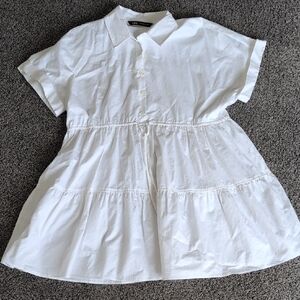 Zara White Button Down Kids Shirt